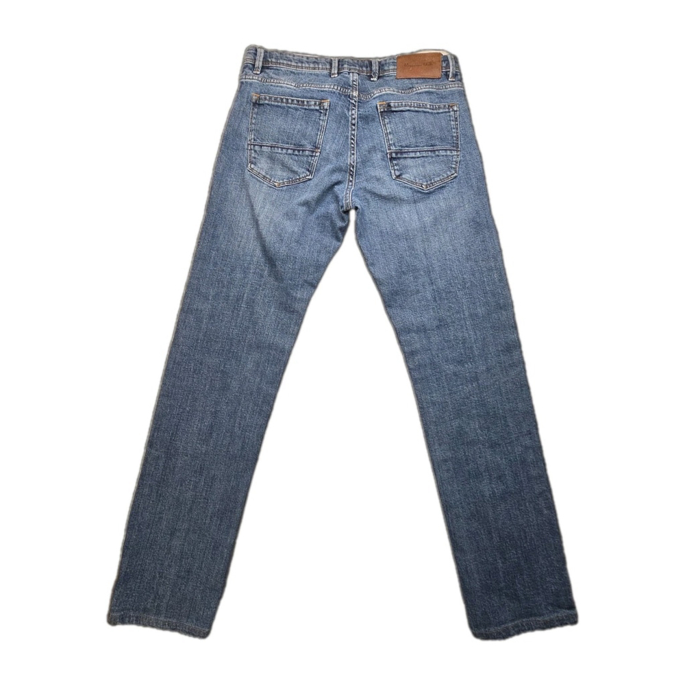 Massimo Dutti Selvedge Slim Jeans Men’s 30 Blue Premium Denim 28 Inseam - Picture 4 of 13